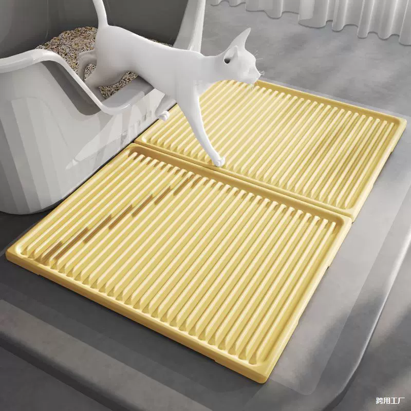 Полный набор ковриков, фильтрующих ковриков для защиты от песка, кошачьего туалета, ковриков для защиты от брызг, принадлежностей для кошек с защитой от протечки песка, очень большого кошачьего туалета.