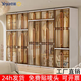 简易衣柜免打孔现代简约柜子卧室挂衣区多衣橱收纳柜多层一件起批