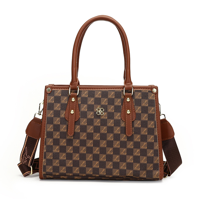 국경 간 패션 레트로 바느질 토트 백 대용량 가방 여성 디자인 어깨 크로스 바디 백 올 매치 하이 엔드 센스