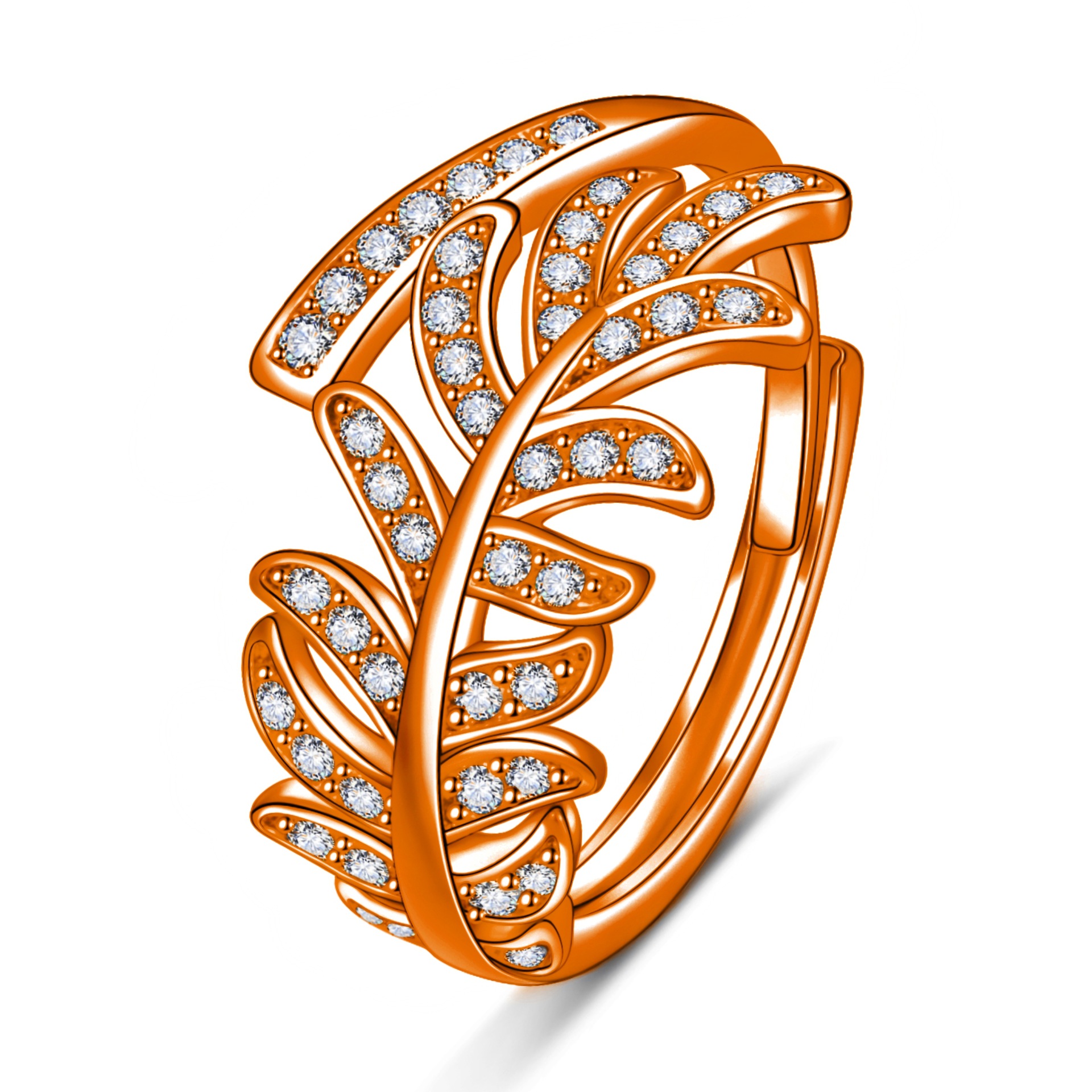 Minimalist Designer Ring With Full Diamond Inlay Creative Style_voghion.com
