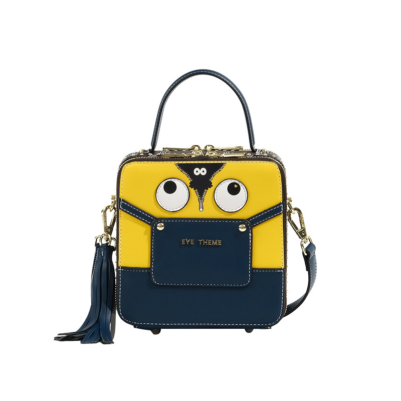 Bolsa cuadrada de color de la mujer de dibujos animados perfumes de mano 2024 nuevo bolso de moda 2233 #