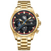 Fashionable men's watch, trend swiss watch, quartz watches, waterproof steel belt