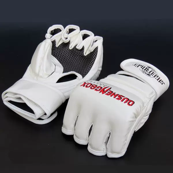 MMA boxing gloves, half-finger gloves for adults, men's Sanda, Muay Thai, combat training, UFC professional women's fighting, punching bags