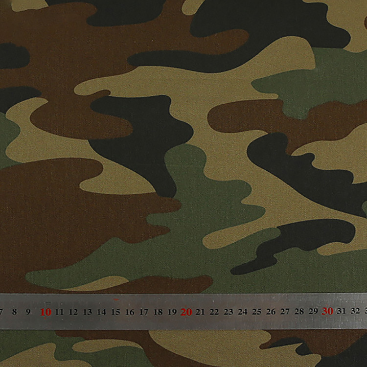 Fabricante de Shaoxing cómodo tela de algodón de impresión de tela de camuflaje