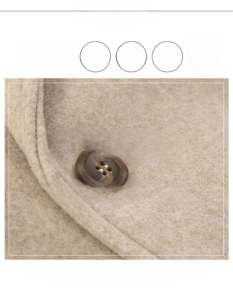 Wollmantel Damen Winter 200kg Neujahrstag Kriegsmantel Mantel lang locker Schnürschal Cape gepolsterter Mantel_voghion.com