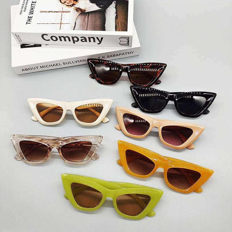 48g Weight Full Frame Glasses Structure Sunglasses Classification Elegant Glam Hip-Hop UV400 Protection Resin Full Frame Women's Sunglasses