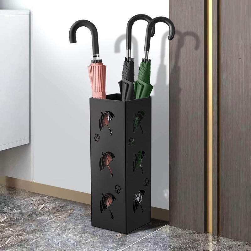 Cross-border metal umbrella stand for living room entrance, decorative umbrella rack, creative umbrella storage rack wholesale