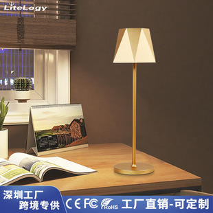 Nordic Style Rechargeable Table Lamp Desktop Eye Protection Reading Lamp Bedroom Bedside Table Lamp Outdoor Battery Powered Table Lamp Waterproof