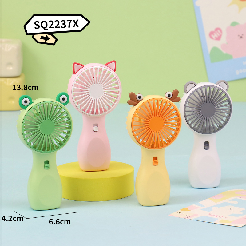 Mini ventilador portátil USB recargable, pequeño ventilador eléctrico de verano para dormitorio o camping