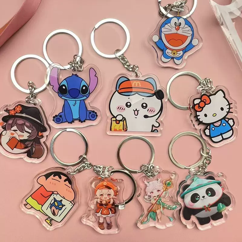 亚克力物料挂件钥匙扣定制动漫周边小礼品二次元明星立牌卡通装饰