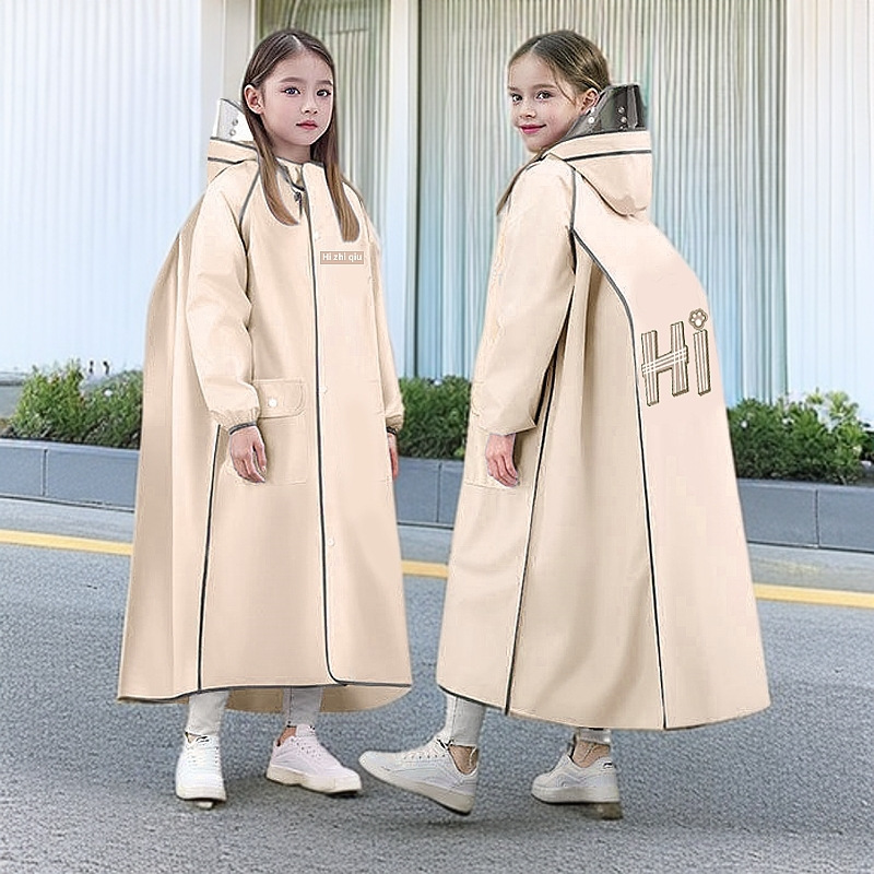 Children's Raincoat for Boys and Girls Long Full-body Rain-proof Poncho for Junior High School and Primary School Students Bicycle for School Children's Raincoat for Boys and Girls Long Full-body Rain-proof Poncho for Junior High School and Primary School Students Bicycle for School