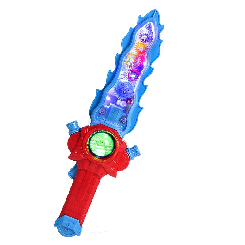 Электрическая игрушка с gears, мигающим мечом, световым мечом, бензопилой, вибрацией