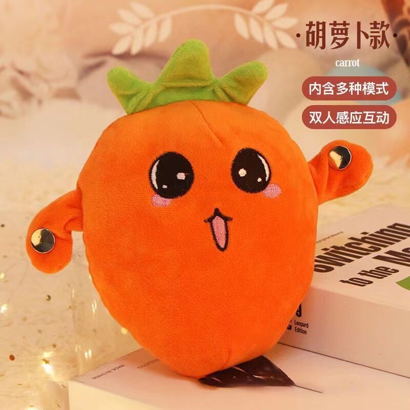 In-Stock Human Body Sensing Fruit Rhythm Instrument Plush Toy Singing Parent-Child Interactive Fun Toy Birthday Gift