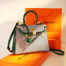 香港正品名牌包包2022新款潮春夏真皮女包凯莉包百搭手提斜挎小包