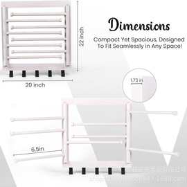 木质晾衣架壁挂式简约墙面挂架旋转可折叠晾衣架浴室毛巾衣服收纳