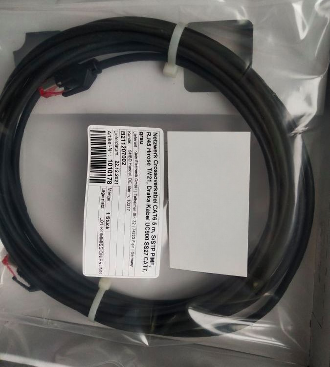 优势供应德国原装 KLEIN网络交叉电缆CAT6 5m,TM21,Draka-K