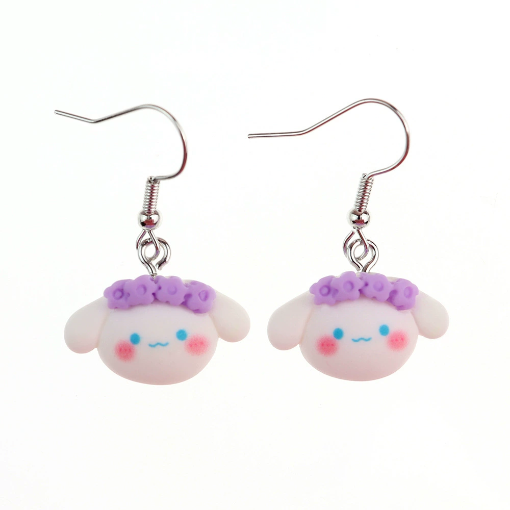Cartoon cute headband, creative earrings, Japanese and Korean