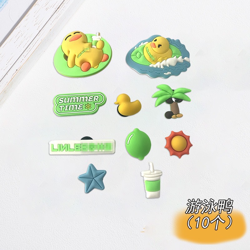 새로운 수영 오리 10 조각 세트 [직접 사용을위한 버클]]