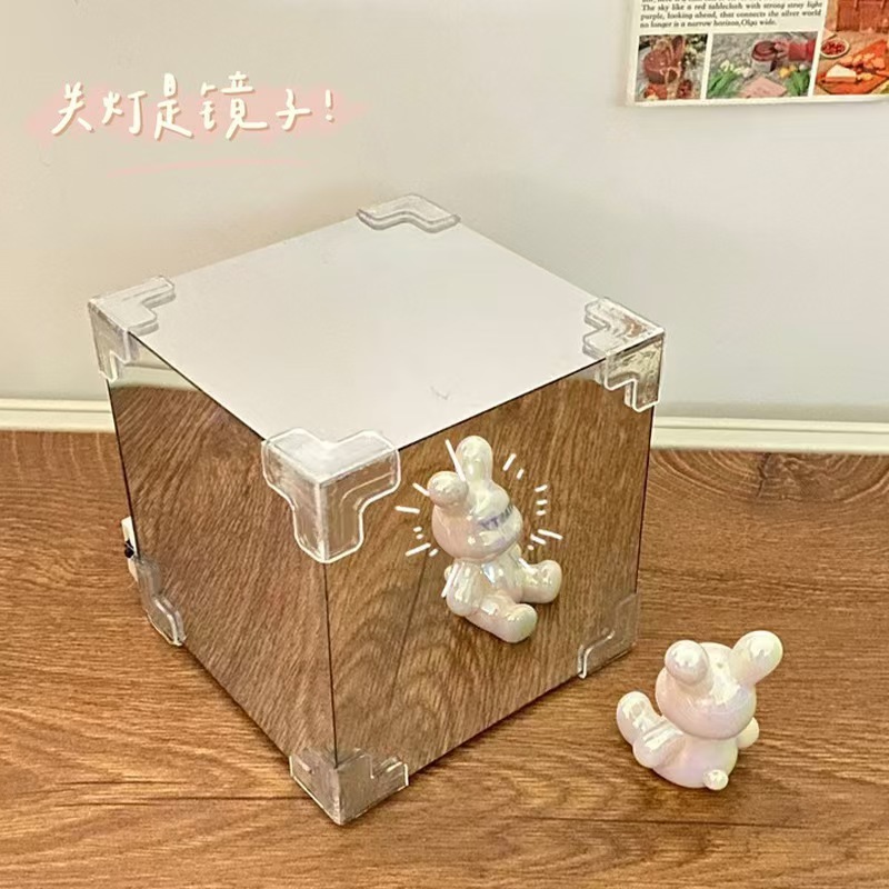 チューリップナイトライト DIY 手作りルービックキューブミラー花海雰囲気ナイトライト女の子の誕生日ギフト卸売|undefined
