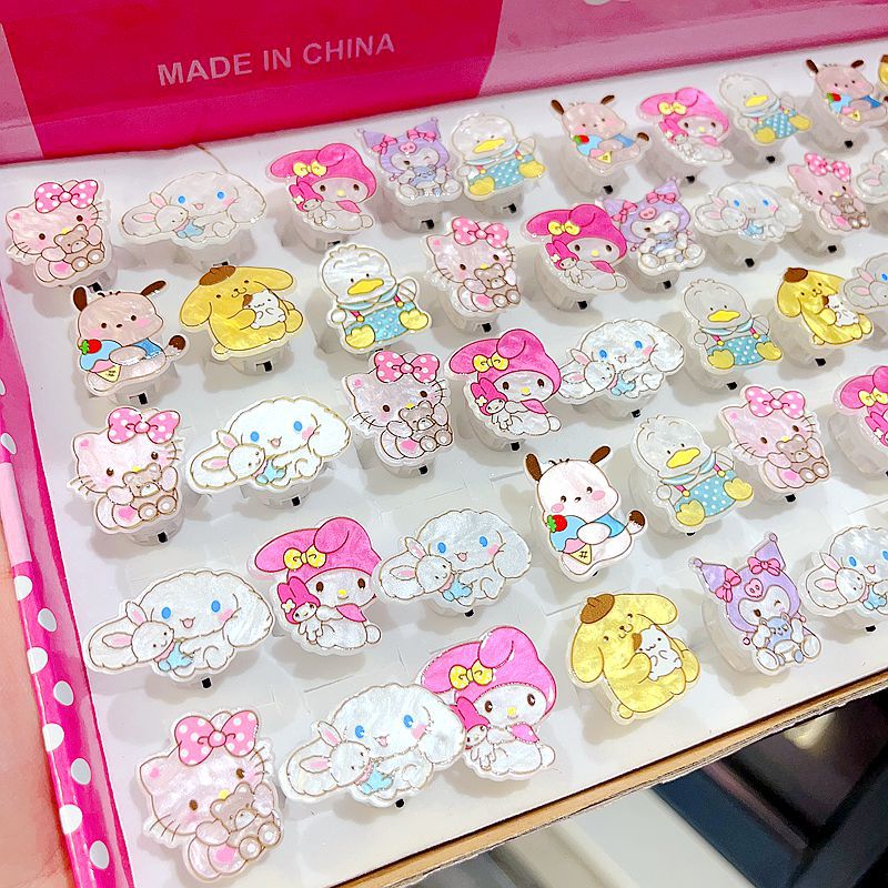 Creative Switch Flash Light Ring for Children's Day Bestselling Cute Fingertip Ring Fun Toy Cartoon Merry Gift for Young Children