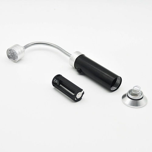 Cross-border 9LED flashlight with magnet hose barbecue light bendable car repair work light emergency lighting