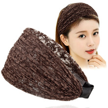 韩国简约宽边头箍 压头发饰品气质发卡发带 蕾丝带齿不易滑落发箍