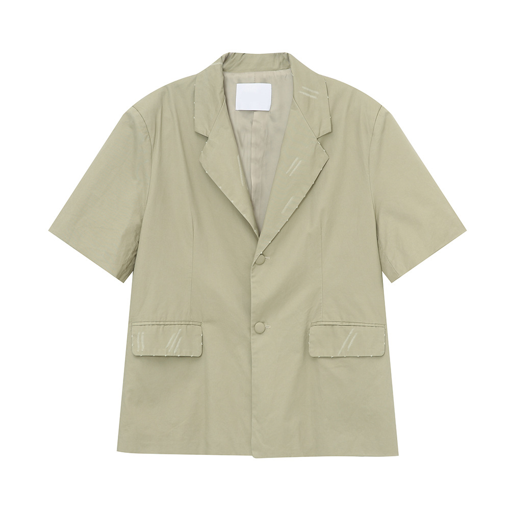 MTLCLOTHES para hombre | 2024 verano nuevo producto versión coreana de alta gama simple traje de manga corta traje casual de moda