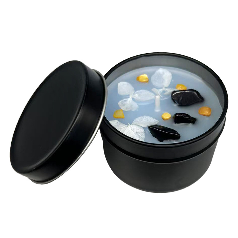Vela aromática transfronteriza en recipiente, recuerdo romántico para dormitorio, fragancia de cera de soja para interiores, vela en lata, aromaterapia.