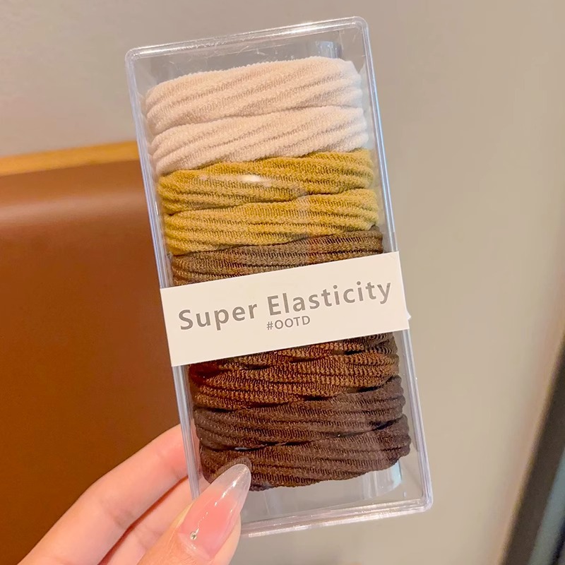 Niños coloridos anillo de cabello grande 2024 nueva chica atado cabello de cola de caballo alta bolas de cabello adornamiento de banda elástica alta