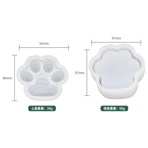 Fat Yak DIY Sanding Cat Claw Storage Box Droplet Mold Display Accessories Storage Box Silicone Mold on Amazon