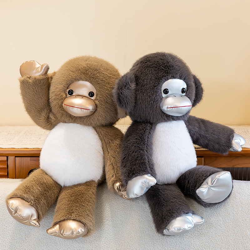 仿真黑猩猩公仔毛绒玩具跨境动物金刚玩偶抓机布娃娃外贸猴子礼品