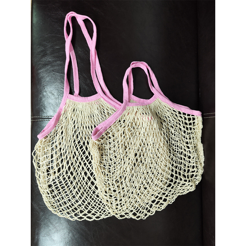 Bolsa de malla de almacenamiento de frutas y verduras de cocina bolsa de artículos diversos bolsa colgante bolsa de compras tejida de gran capacidad bolsa de malla hueca portátil transpirable