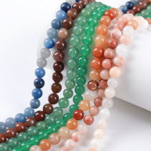 天然石东陵珠手串配饰散珠diy饰品配件手链项链串珠材料东陵圆珠