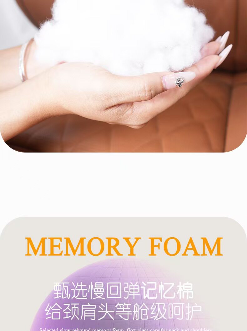 Cross-Border Tk Amazon Car Seat Cushion Breathable Car Neck Support New Headrest Pillow High-End Car Use Pillow