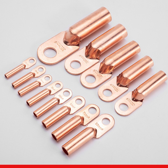 DT copper nose national standard tinned wire nose cable connector zinc plating tinned pure copper wire ear terminal connector
