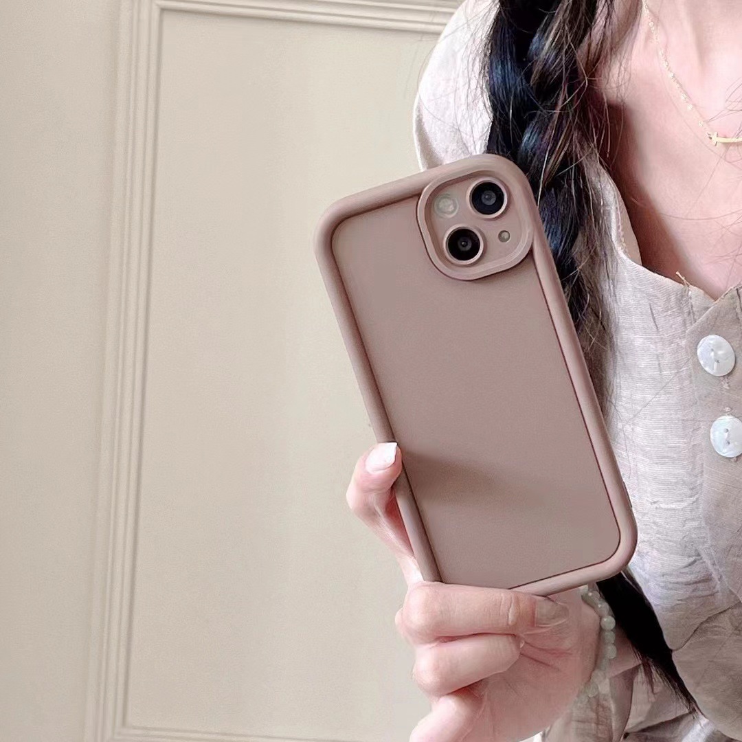 Simple dopamina color sólido para Apple 13PROMAX teléfono caso iPhone14 hembra 12Pro/11 suave 14PM