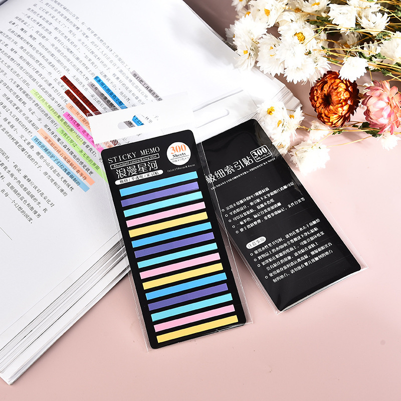 Indicador delgado transparente marca clave coreana color Post-it - post PET papel de notas impermeable N pegado