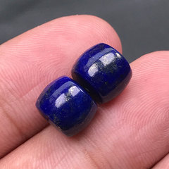 天然ラピスラズリ直切老型桶珠散珠隔珠頂珠腰珠部品diyブレスレットネックレスアクセサリー
