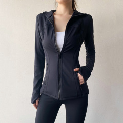 lulu瑜伽服外套女秋冬拉鏈立領修身顯瘦運動上衣Define夾克健身服