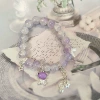 S553 bear liuli purple bracelet