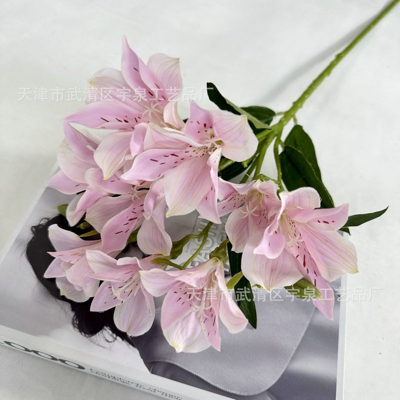 Narciso lirio flor artificial hogar interior flor decorativa pantalla fotografía foto apoyos boda arreglo floral