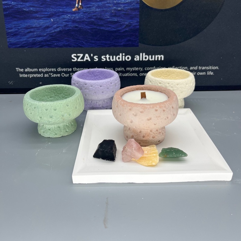 北欧シンプルなホームアロマセラピー石膏キャンドルカップ diy キャンドル空カップ燭台装飾品大豆ワックス容器ギフト|undefined