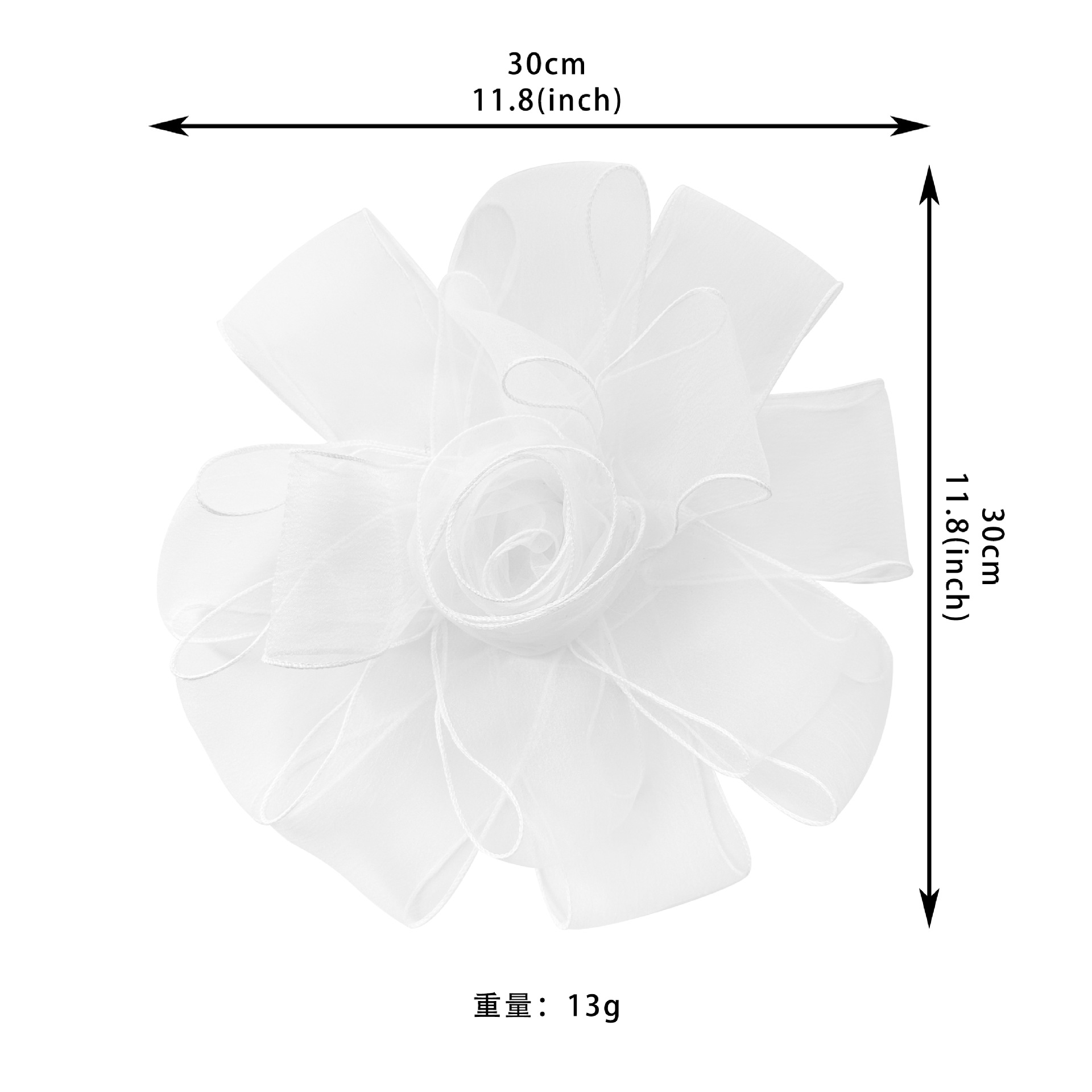 Exquisito hilo de red flor rosa blanco y negro rosa ropa de todo fósforo accesorios para el cabello vestidos accesorios semiacabados accesorios al por mayor image 5