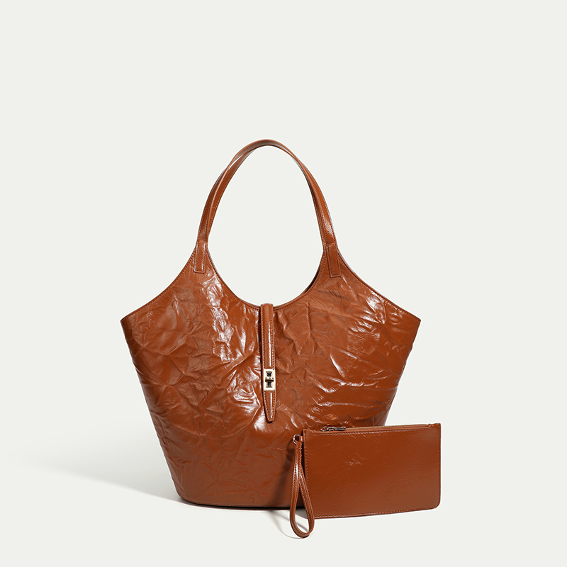 Borsa da giardino in rilievo 2024 Borsa a tracolla portatile di grande capacità da donna con cestino per verdure per pendolari_voghion.com