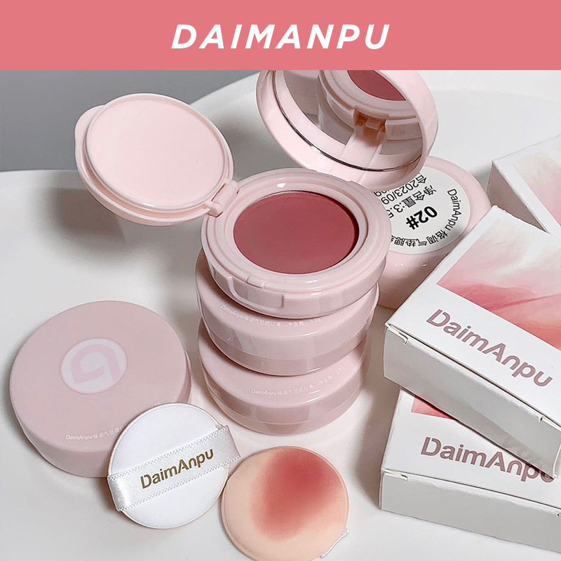 DaimAnpu Matte Air Cushion Blush Cream Facial High Light Brightening Mashed Potato Monochrome Blush Rouge Cosmetic Wholesale