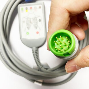 Original Edan Ecg Monitor V5 6 8 12-Pin Split Main Cable 5-Lead Anti-Defibrillation