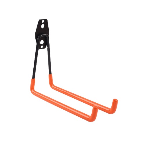 Garage storage metal hooks, iron wire wall brackets, black wall-mounted, water pipe tool storage hooks