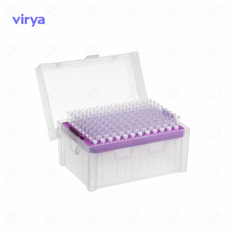 Virya 200μl盒装滤芯吸头 移液器枪头 一次性加样头 3215528