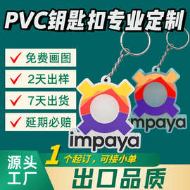 定制UV PVC钥匙扣厂家直销橡胶钥匙扣礼品定制创意包包礼品挂件