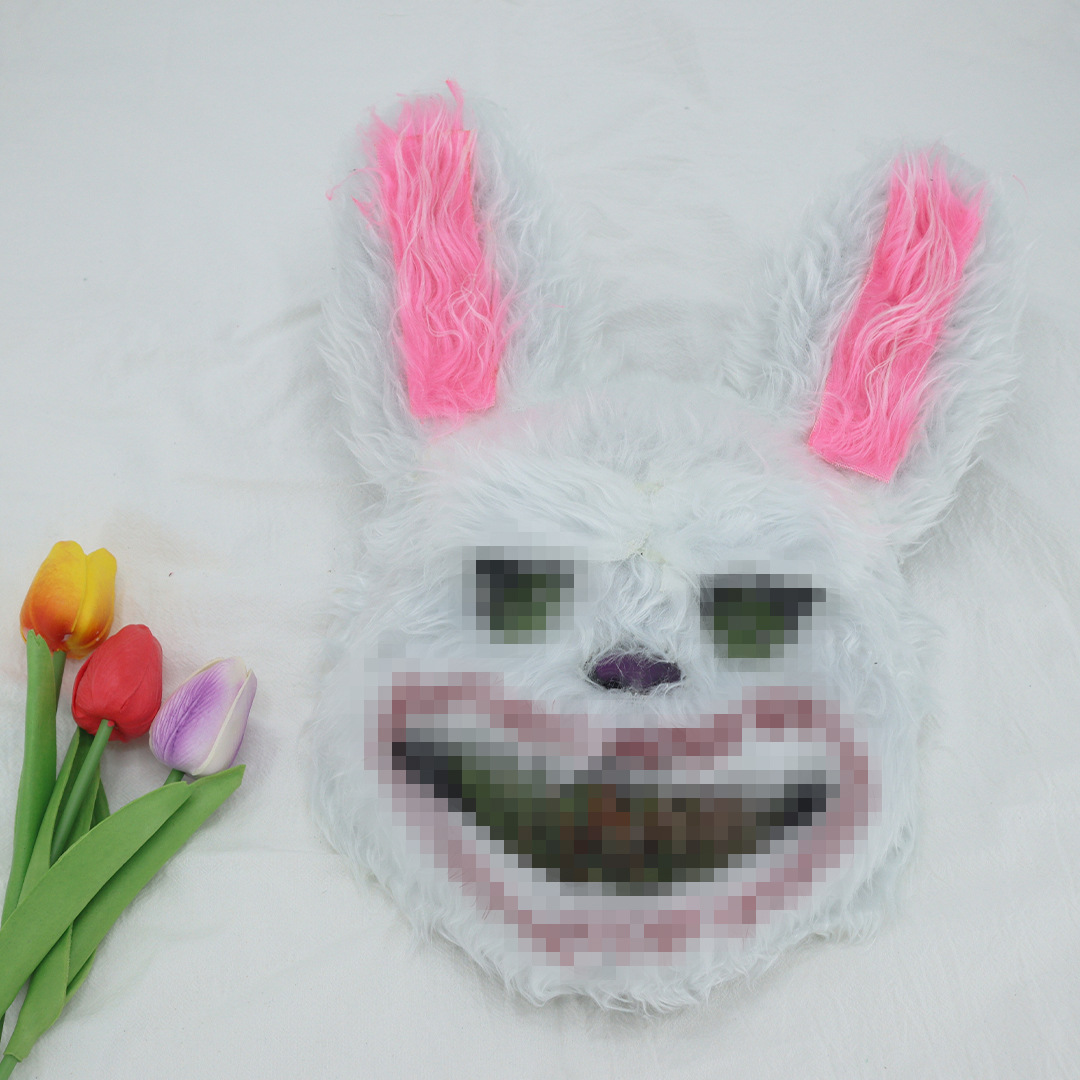 Halloween peluche xuexing conejo máscara fiesta de Halloween extraña cos accesorios venta cruzada lo mismo
